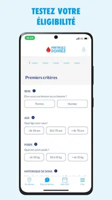Don de sang android App screenshot 3